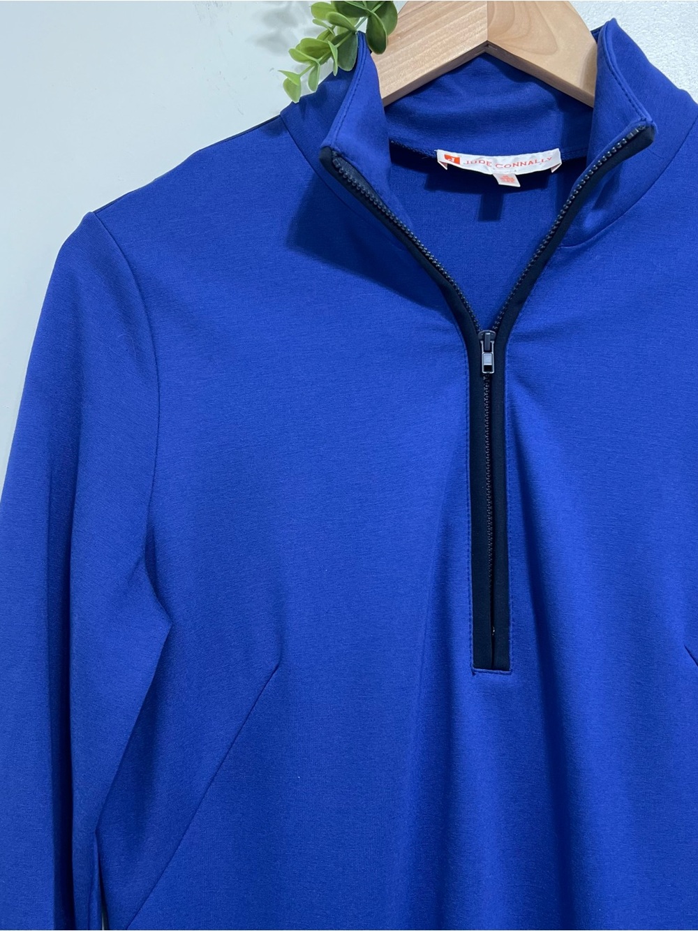 Jude Connally Royal Blue Long Sleeve Comfort Stretch Modest Dress - Picture 3 of 9